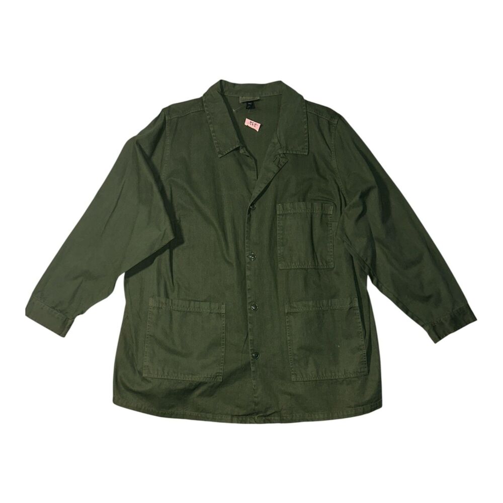 232 Universal Thread Green Chore Jacket 2X Utility Cotton NWT Layering Piece